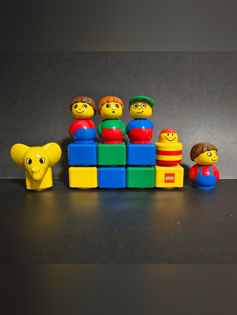 Lego Duplo Primo Lot Baby/Toddler Building Blocks People Elephant Lot 13
